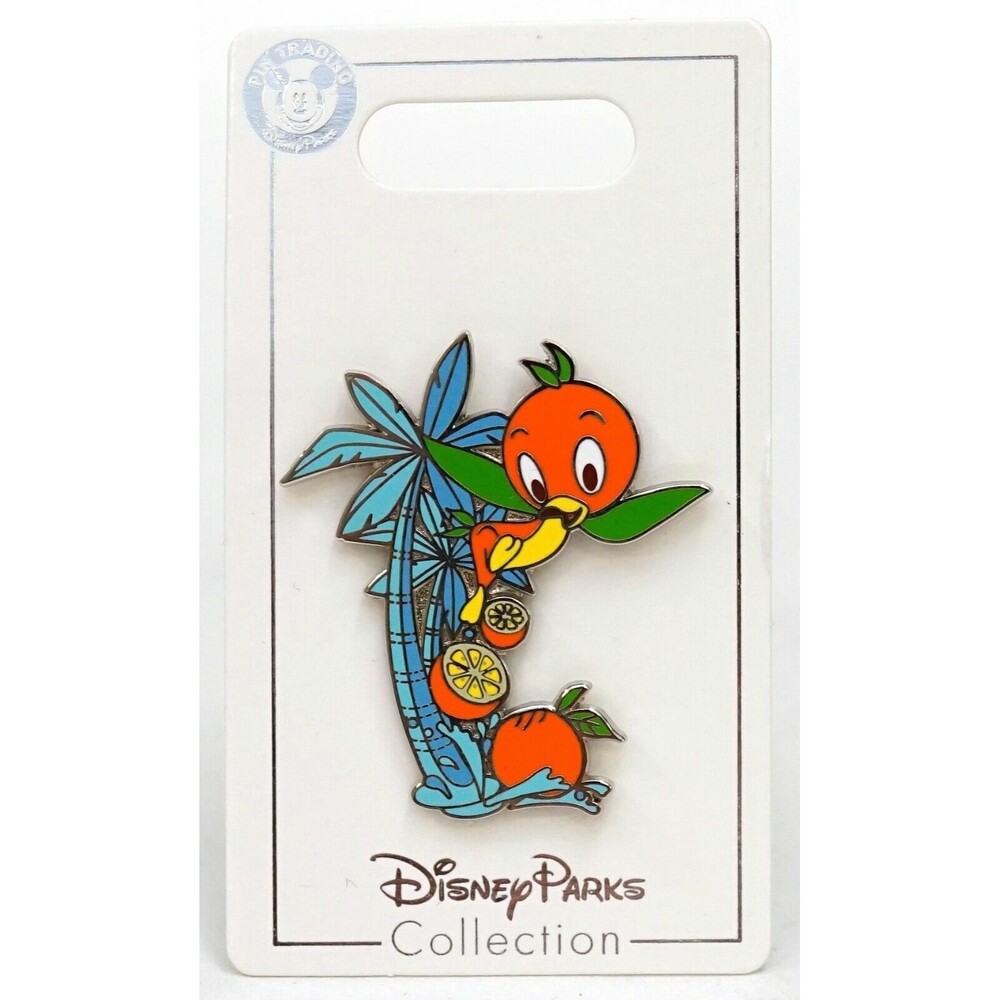 Disney Parks The Sunshine Terrace Orange Bird & Palm Trees Enamel Pin - Picture 1 of 1